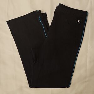 Danskin Black Capris with Blue Trim